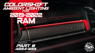 5th Gen RAM Interior Dash Ambient LED Lighting ColorSHIFT RGB Upgrade from ORACLE Lighting