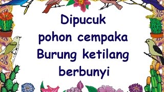 lirik BURUNG KETILANG - Cipt. Ibu Sud - Musik Pompi S.