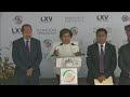 Conferencia de prensa de legisladoras y legisladores del Grupo Parlamentario de Morena