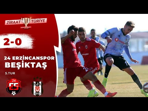 24 Erzincanspor 2-0 Beşiktaş Maç Özeti (Ziraat Türkiye Kupası 5.Tur Rövanş Maçı)  / 18.12.2019