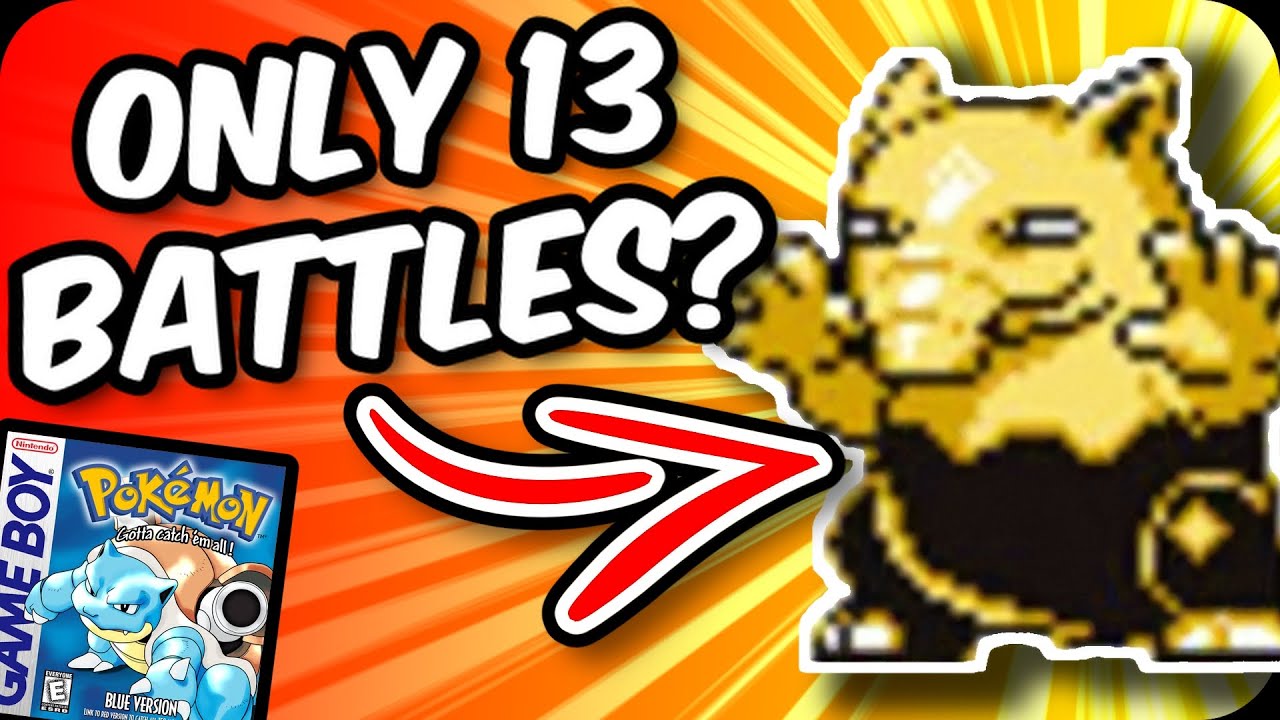 Can Drowzee beat Pokemon Red/Blue with only 13 battles? || Ultra Minimum Battles