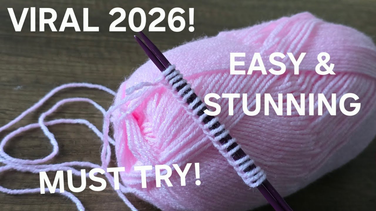 Viral Knitting Pattern 2026! So EASY and Gorgeous — You Must Try This Pattern! 💫 - YouTube