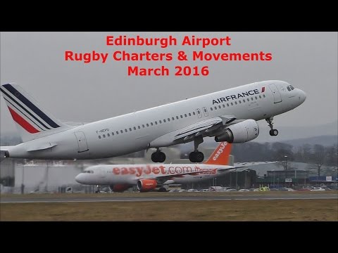 Edinburgh Airport Rugby Charters & Movements March 2016
