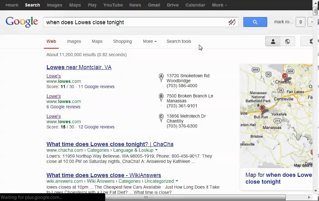 Google Chrome voice Search