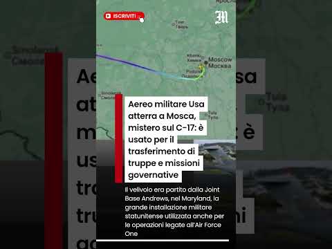 Video Aereo militare Usa atterra a Mosca, mistero sul C-17