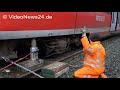 03.01.2018 - VN24 - Rerailing Of Derailed Train After Tree Falls On Tracks