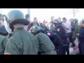 همجية الشرطة المغربية ضدد الوقفات السلمية لاتحاد المعطلين الصحراويين ابناء الاقليم 15 04 2016