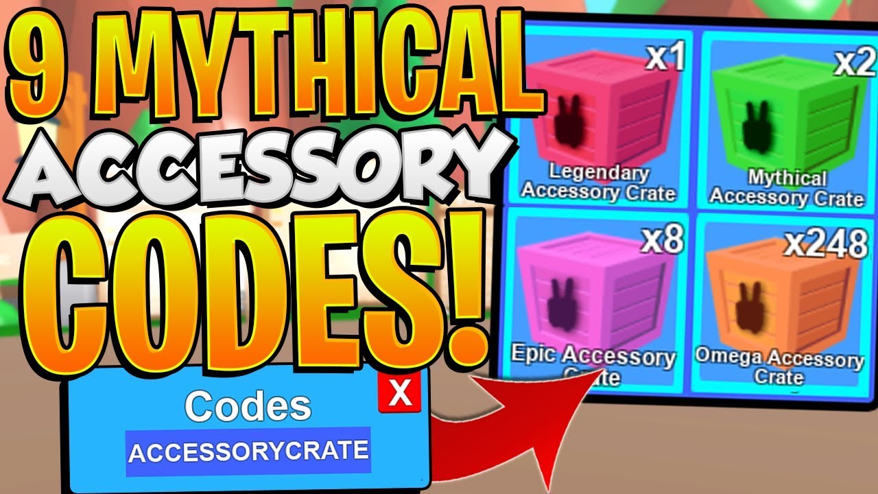 9 Mythical Accessory Codes In Roblox Mining Simulator Youtube - roblox mining simulator crate hack