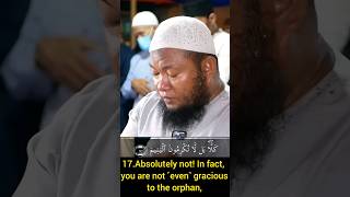 Surah Fajr Verse 17-22 Quran Recitation by Ustadz Abdul Qodir #youtubeshorts #shorts
