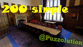 Puzzling Places | Lincoln's Inn 200 SIMPLE puzzle Playthrough Challenge Sped Up | Meta Quest | ASMR
