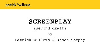 WE WROTE THE SECOND DRAFT OF OUR SCREENPLAY