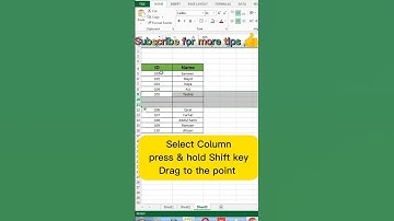 How to insert Rows and Columns in excel #excel #exceltutorial #shorts