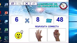 SOFTWARE: TABLAS DE MULTIPLICAR PARA ESTUDIANTES CON DISCAPACIDAD AUDITIVA #ITG screenshot 2