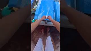 the boy put the balloon in the border slide🤩 बीच में कुर्सी रखी थी #viralvideo #ytshorts