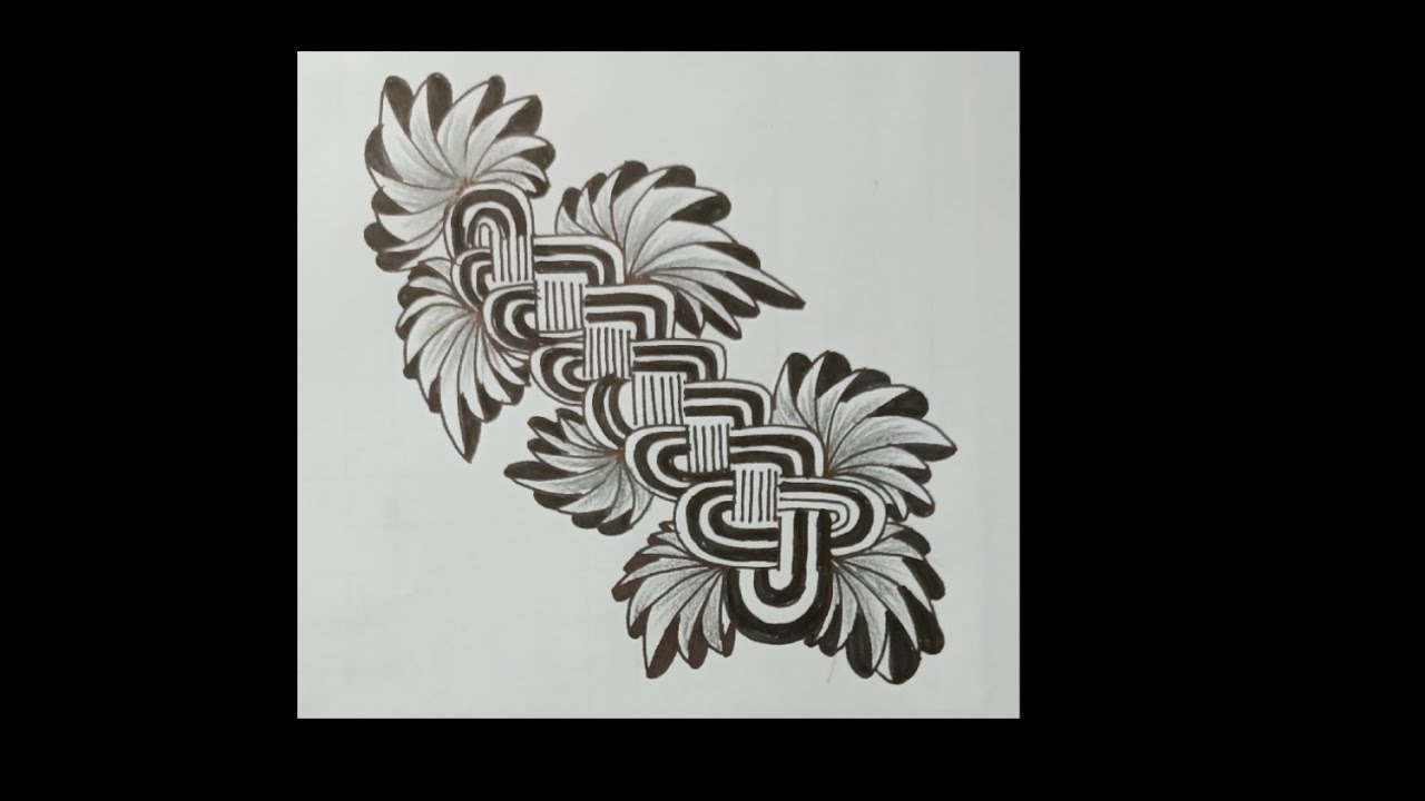 How to draw Cruze ...A New Pattern// Zentangle Pattern