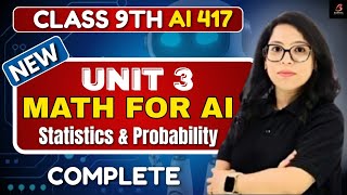 🚀 Class 9th AI| Unit 3 – Math for AI 🔥 One Shot! | Exam Booster by Barkha Mam