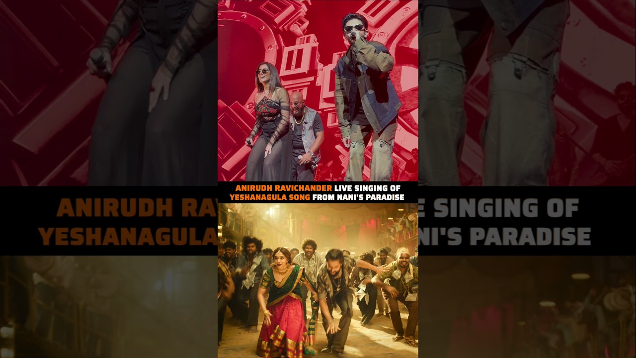 Yeshanagula Song Live Singing 🤍🎉| Nani new song | The paradise| P4 ##anirudh ##trendingnow ##telugu