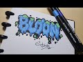 Writing Graffiti "BLO'ON"