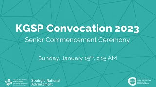 Kaust Gifted Student Program Convocation 2023 - Senior Commencement Ceremony