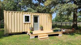 Final Shipping Container Tiny House Reveal