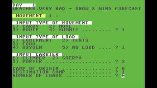 Conquering Everest by ASP Software (1982) (Commodore 64)