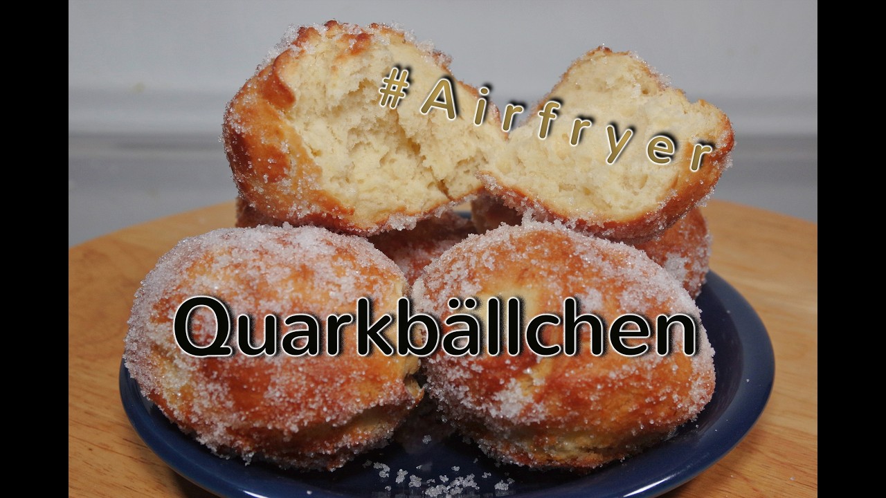 Quarkbällchen aus dem Airfryer #Quark #Airfryer #süss #einfach #schnell #lecker