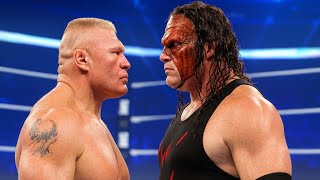 BROCK LESNAR VS KANE FULL MATCH ON BAD BLOOD