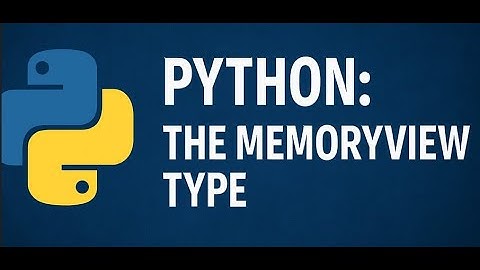 Python: The memory view Type
