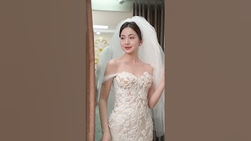 Có nàng nào mê váy cưới đuôi cá khoe dánh siêu đỉnh không? #shorts