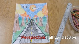Kids Art Project - Fall Landscape