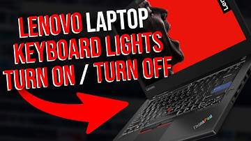 Lenovo Laptop Keyboard lights turn on / turn off (Thinkpad, Yoga, Ideapad, etc)
