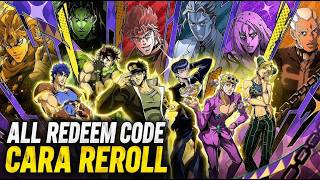 All Redeem Codes, How to REROLL & 90x Gacha - JoJo's Bizarre Adventure: GS (Android) screenshot 2
