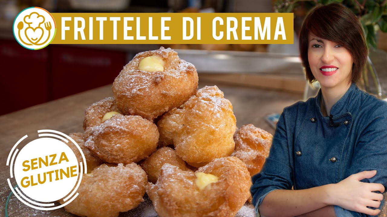 Frittelle (pasta choux) senza glutine e alla crema: morbide e sfogliate! | VivoGlutenFree