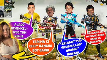 🤑 Random Conqueror RICH BOYS Call me Noob and I challenge for Tdm Room 1vs3 | PART 13