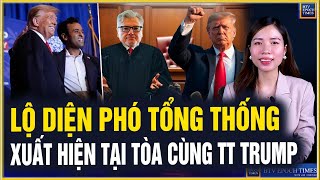 TIN MỚI 15/5:ỨNG VIÊN PHÓ TỔNG THỐNG TIỀM NĂNG ĐỒNG HÀNH CÙNG TT TRUMP TẠI TÒA CHỐNG LẠI ĐÁM CÁNH TẢ