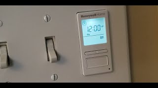 Honeywell 7 Day Programmable Switch How to Set up. Set Time, Date and Program RPLS740B