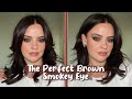 The PERFECT Brown Smokey Eye | in depth tutorial | Julia Adams