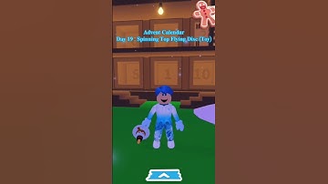 Advent Calendar Day 19 : Spinning Top Flying Disc (Toy) #roblox #adoptme #winter #christmas