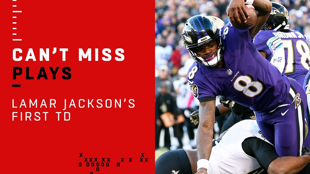 Lamar Jackson's First Career NFL TD!