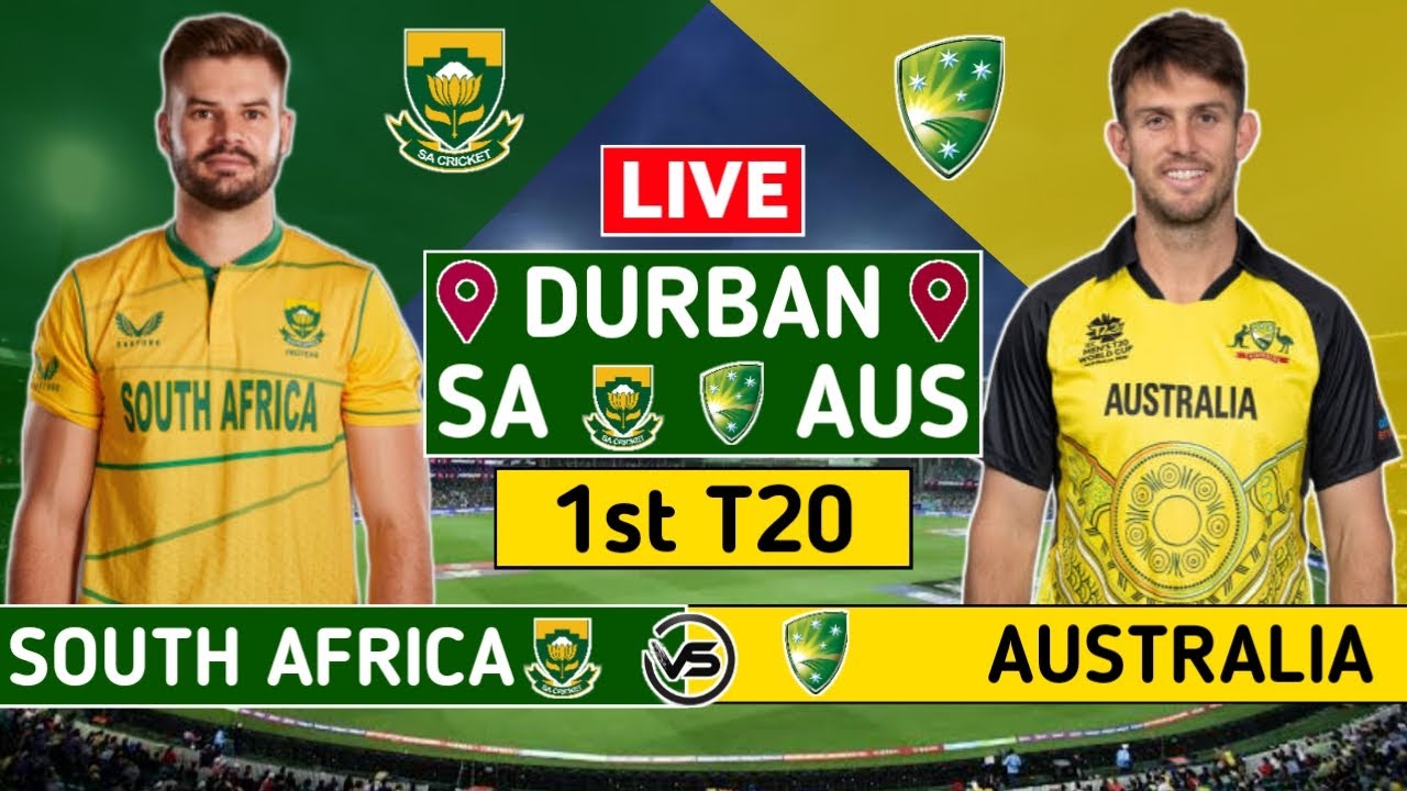 South Africa v Australia 1st T20 Live Scores SA v AUS T20 Live Scores and Commentary 1st Innings