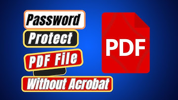 How To Password Protect a PDF File Without Acrobat | Set Password To PDF
