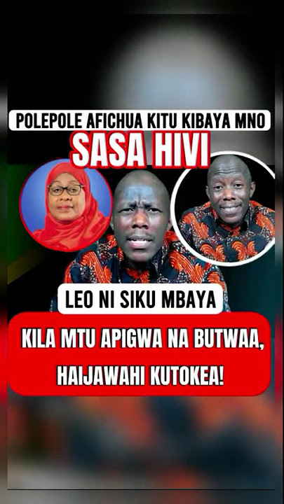 MUDA HUU! 😱 Polepole Afichua Kitu Kibaya Mno – Kila mtu apigwa na Butwaa, Haijawahi Kutokea!