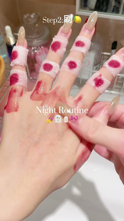 Hand Care Routine for Hydrated & Smooth Hands 💖 Night Routines Today 💗  #shorts #handcare