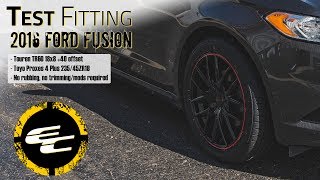 Test Fitting - 2016 Ford Fusion w/ 18" Touren TR60s & 26" Toyo Proxes 4 Plus
