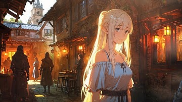 ✨First Glance Into Elven Eyes - Medieval Relaxing Music , Chill and Calm Fantasy Music, Anime BGM🎶