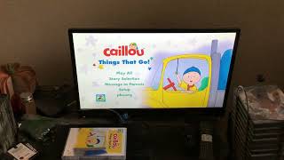 Caillou Things That Go Menu Walkthrough