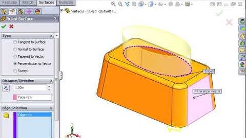 SolidWorks Surfacing 01 Surfacing   05 Ruled Surfaces Part B