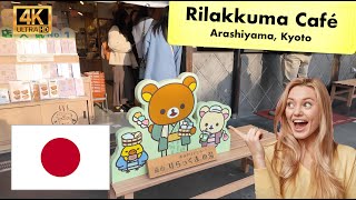 Arashiyama Rilakkuma Sanrio Kyoto Japan ASMR Trains Cake Ice-cream Shops 4K screenshot 4
