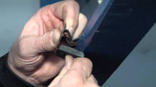 9/16' To 3/4' Flange Thickness & 1/4-20 w/ 1/4' Stud Thread Impression Hammer On Beam Clamp: BC916ST