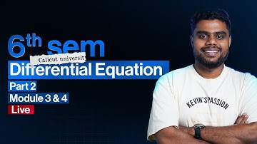 6th Semester BSc Mathematics Differential Equation Part 2 | One Shot Series | Calicut University